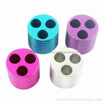 eGo Holders with 3 Holes in Variety of Colors, Made of Aluminum Material